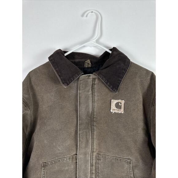 RARE Vintage Carhartt Chestnut Brown J22 CHT Jacket Size X-Large Regular - Picture 2 of 16
